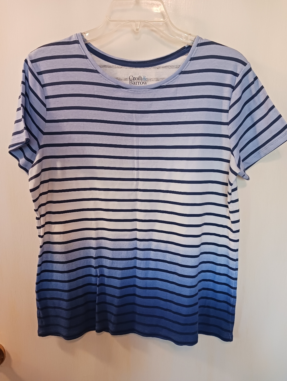🎈3/$10 Sale🎈Croft & Barrow Classic T Womens M EUC Preppy Coastal All Cotton